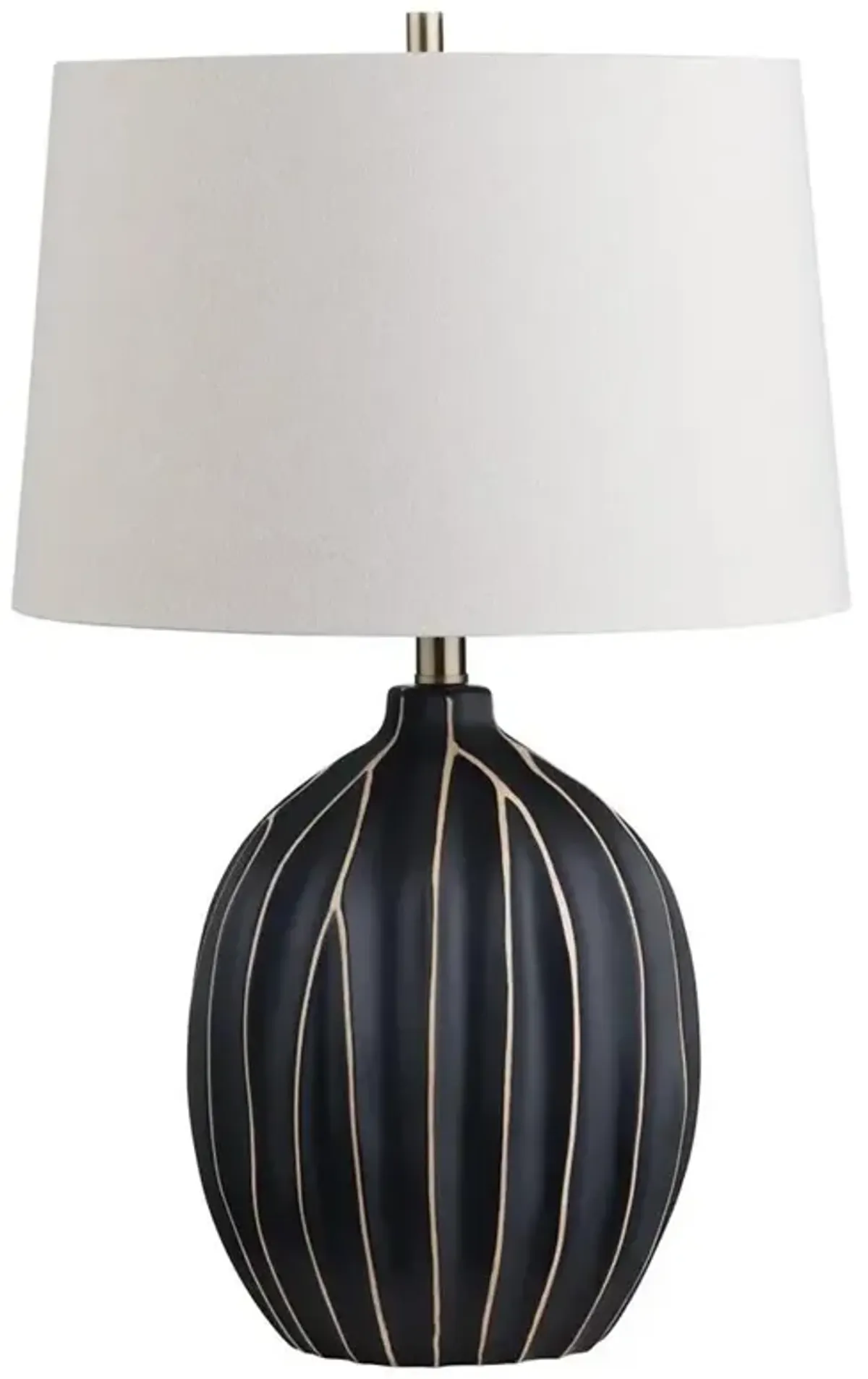 Crestview Collection Evans 26" High Striped Ceramic Table Lamp