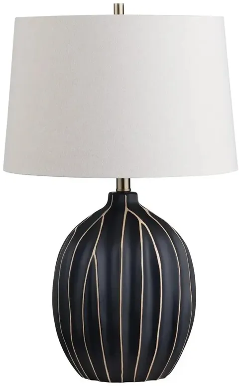 Crestview Collection Evans Striped Ceramic Table Lamp