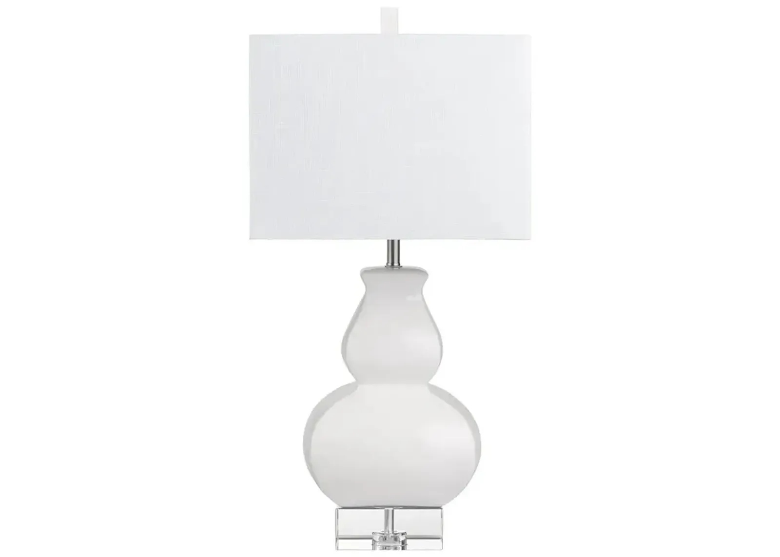 Crestview Collection Serafina 30" High White Ceramic Gourd Table Lamp