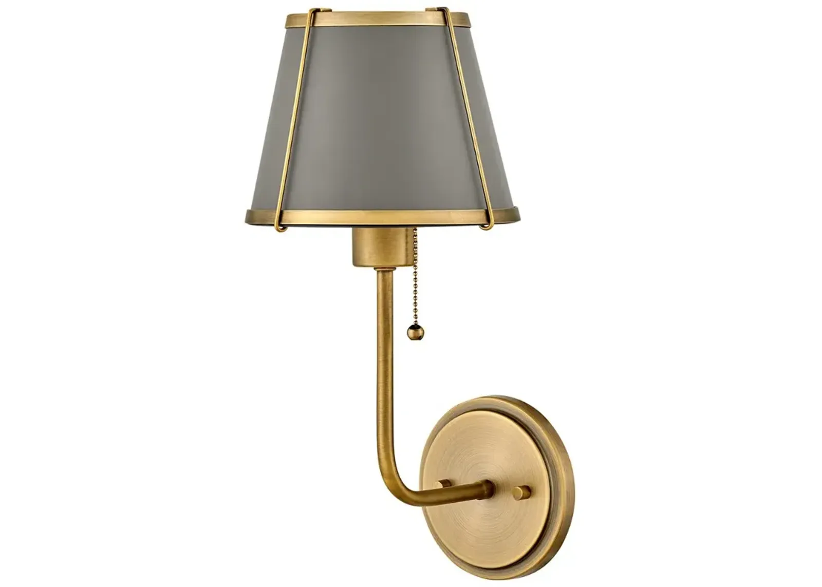 Hinkley Clarke 15 3/4" High Lacquered Dark Brass Wall Sconce