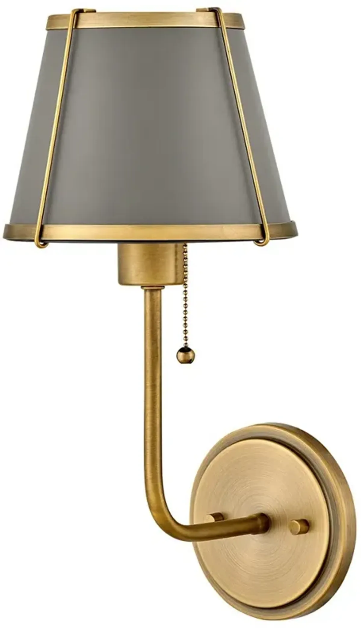 Hinkley Clarke 15 3/4" High Lacquered Dark Brass Wall Sconce