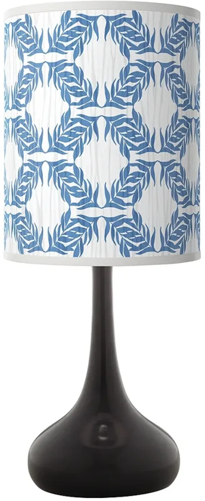 Giclee Glow Black Droplet 23 1/2" Leaf Symmetry Table Lamp