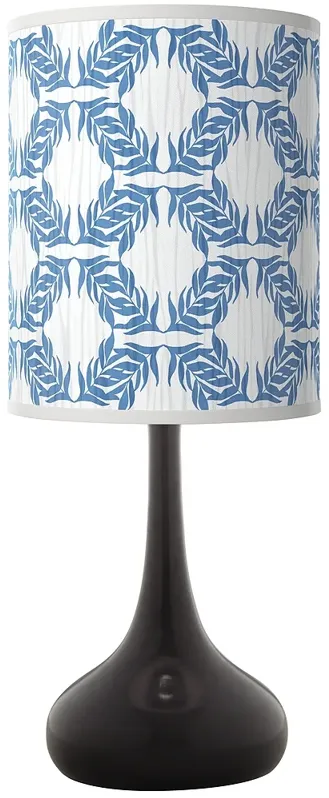 Giclee Glow Black Droplet 23 1/2" Leaf Symmetry Table Lamp