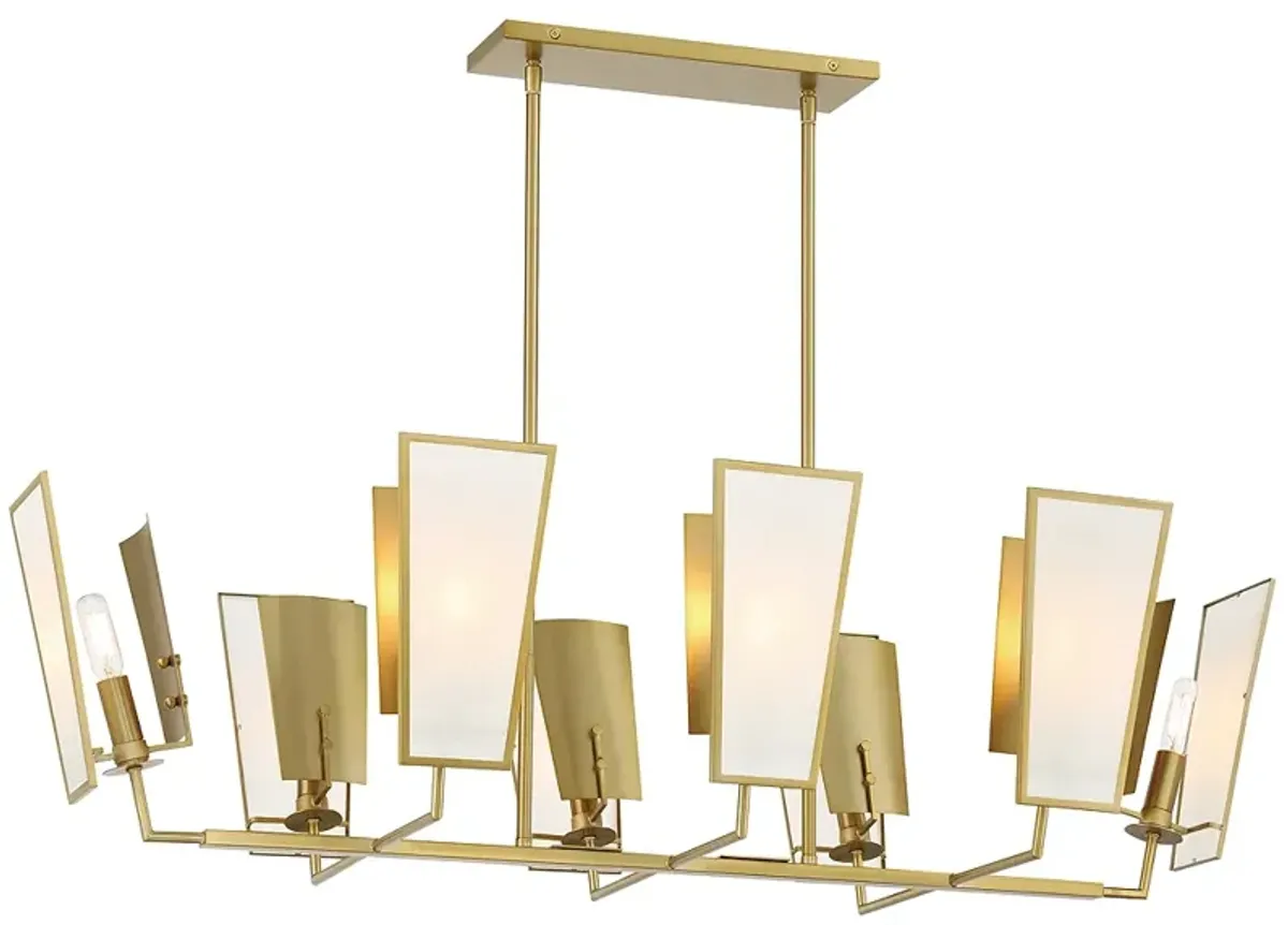 Minka-Lavery  Ricochet 8-Light Soft Brass Island Chandelier