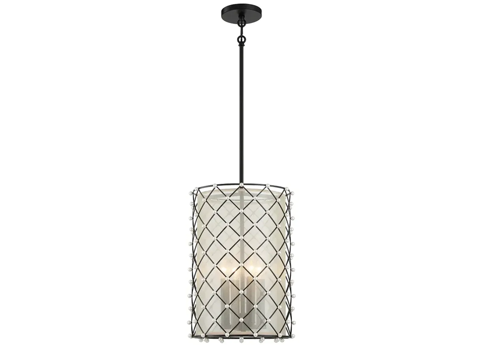 Minka-Lavery  Sheer Elegance 4-Light Coal Pendant