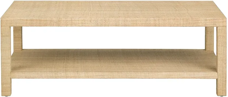 Crestview Collection Providence Raffia Cocktail Table