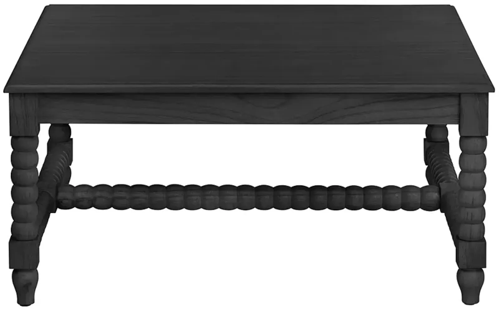 Crestview Collection Meridian 34" Wide Black Cocktail Table