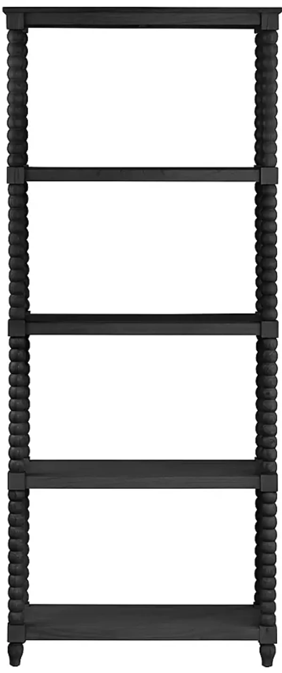 Crestview Collection Meridian 31 1/2"W Black 4-Shelf Etagere