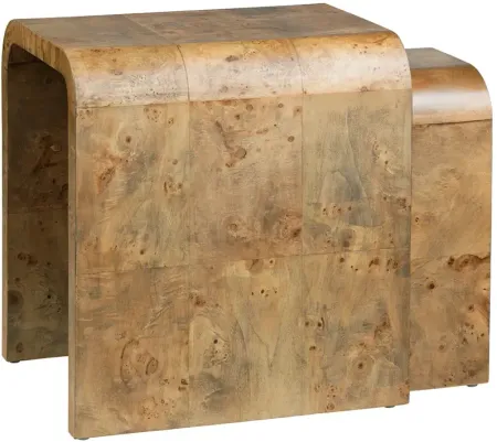 Crestview Collection Richmond Mappa Burl Nested Tables