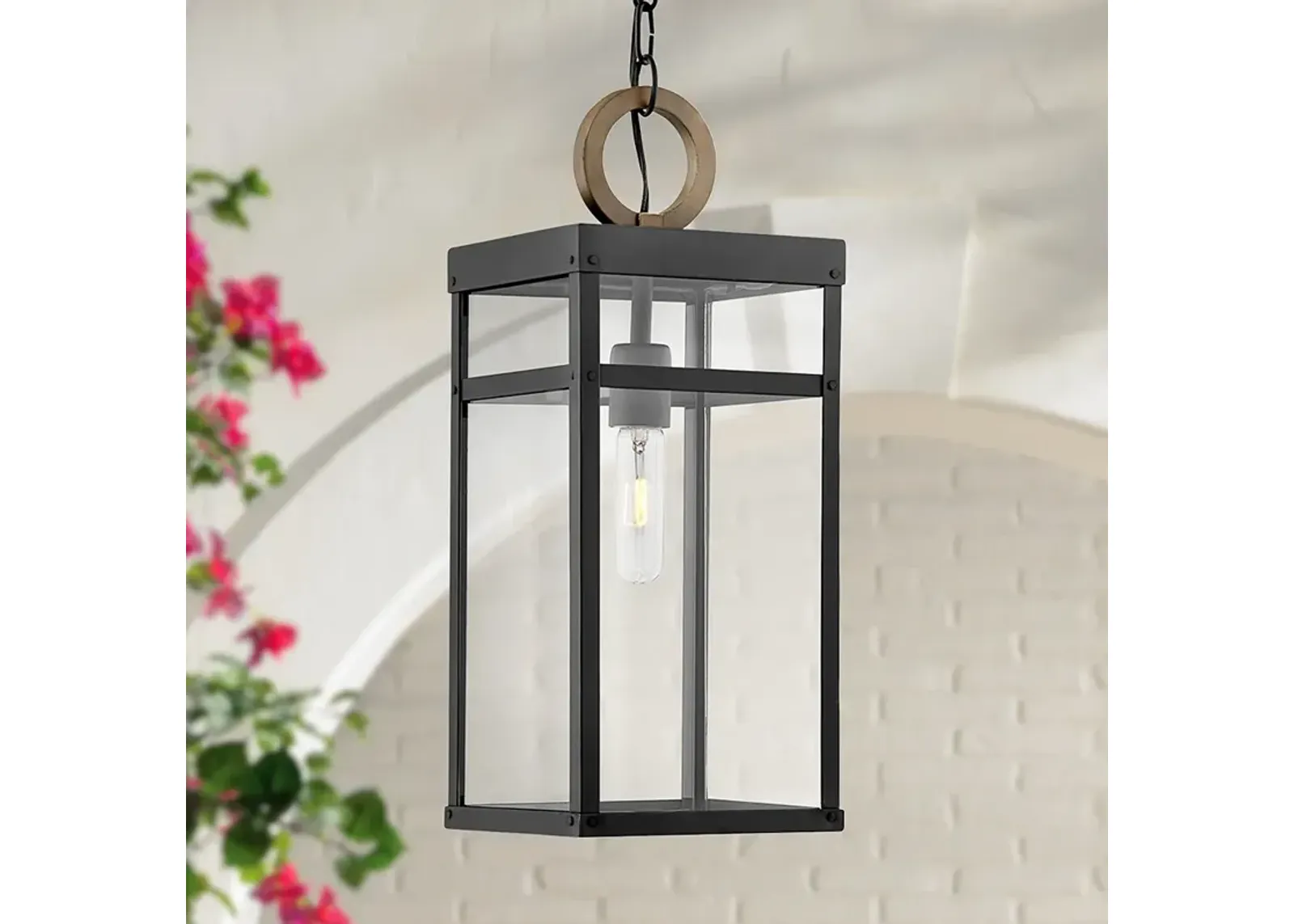 Hinkley Porter 19" High Black LED Outdoor Hanging Light