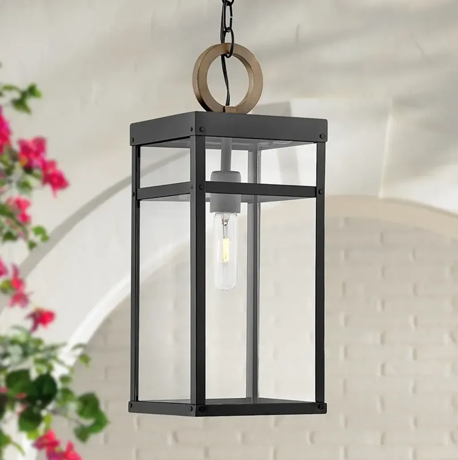 Hinkley Porter 19" High Black LED Outdoor Hanging Light