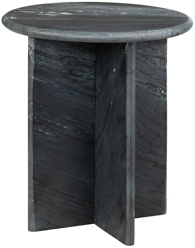 Crestview Collection Noir Marble End Table