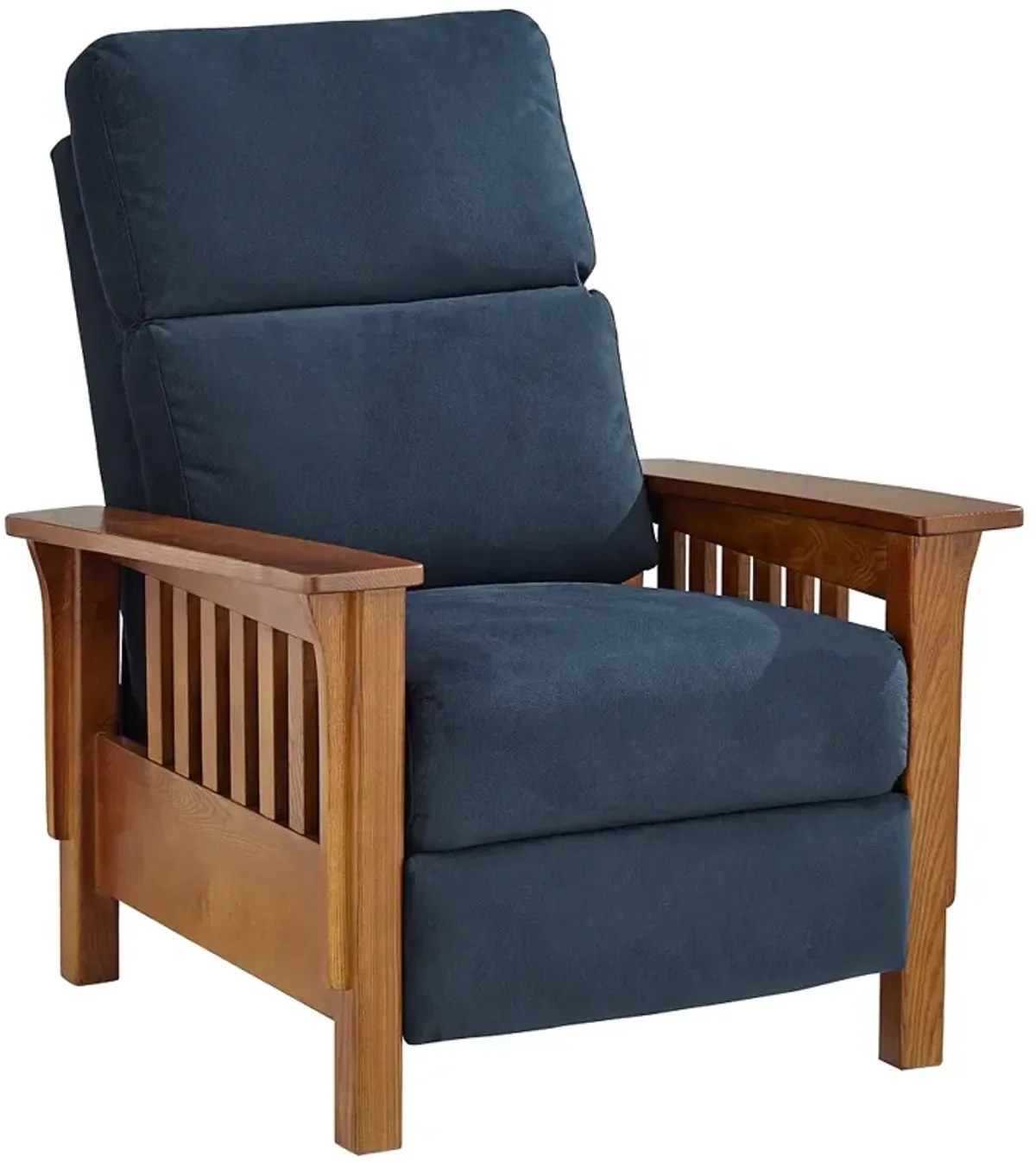 Evan Simone Navy Fabric 3-Way Recliner Chair