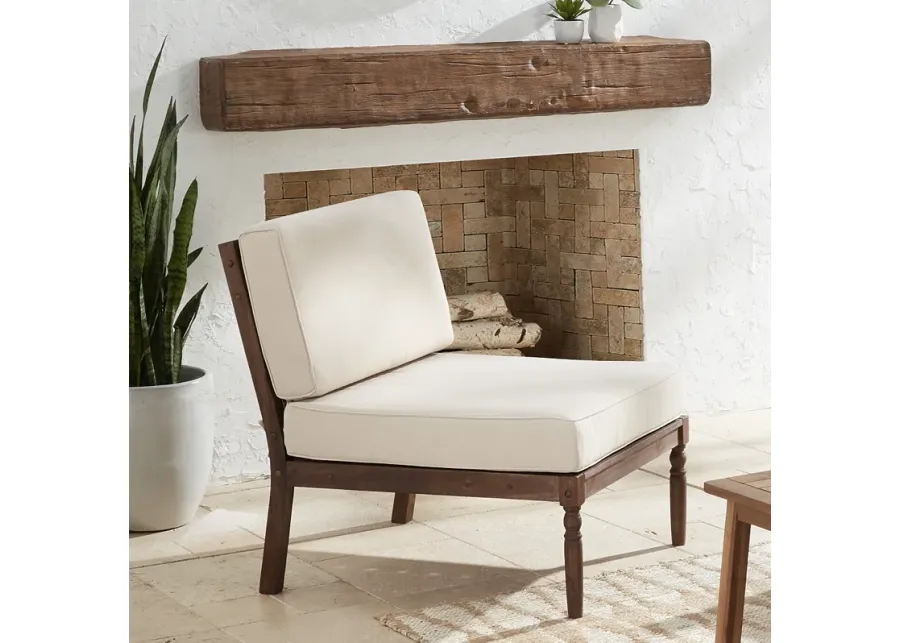 Napa Modular Natural Dark Oil Acacia Armless Chair