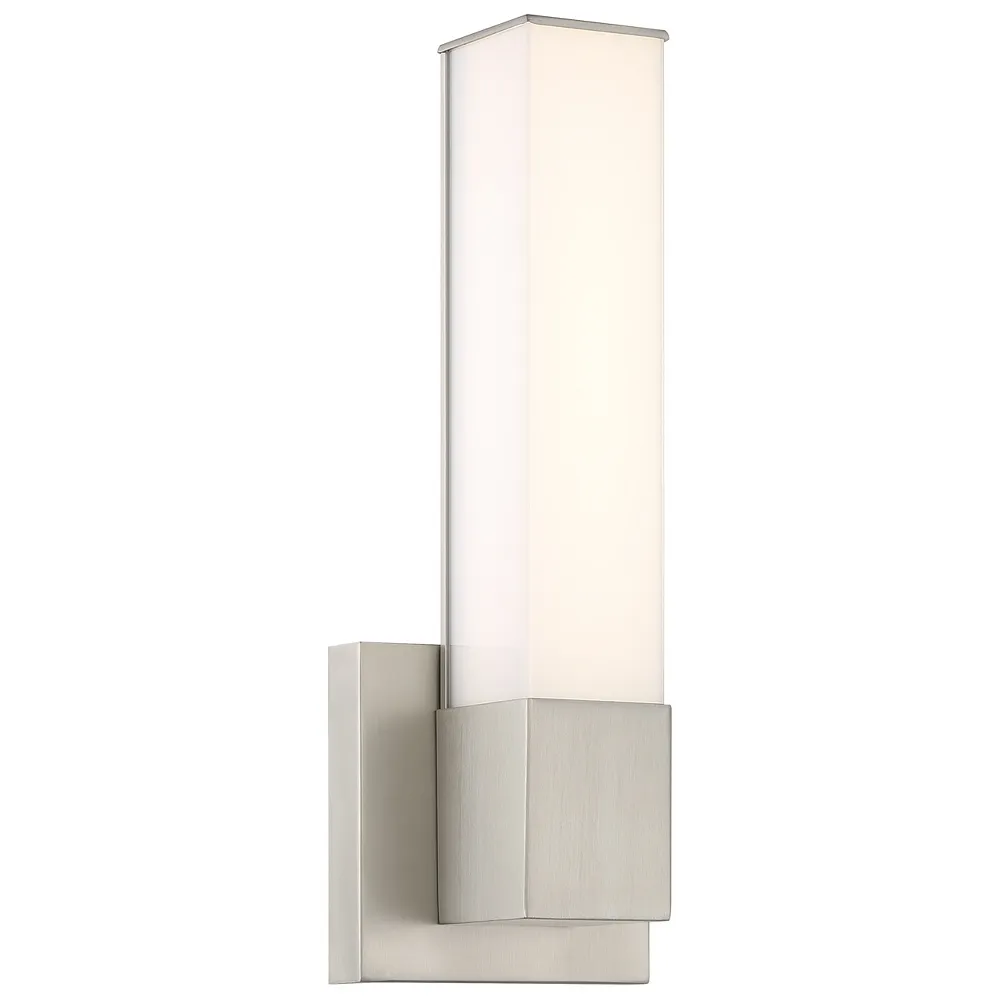 Minka-Lavery Vantage LED Brushed Nickel 14-inch Square Wall Sconce