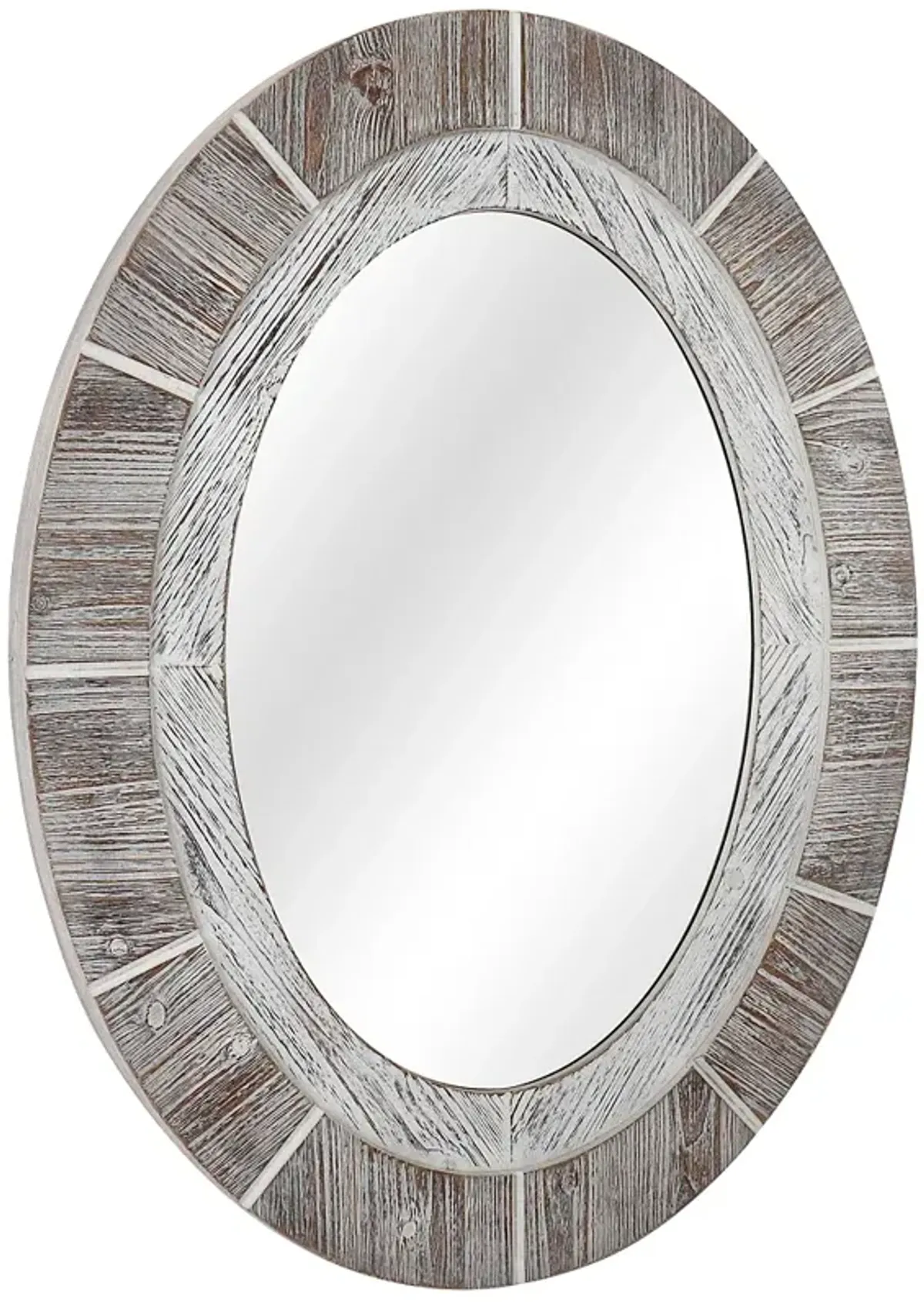 Stafford 1 Distressed Brown Gray 30" x 38 1/2" Wall Mirror