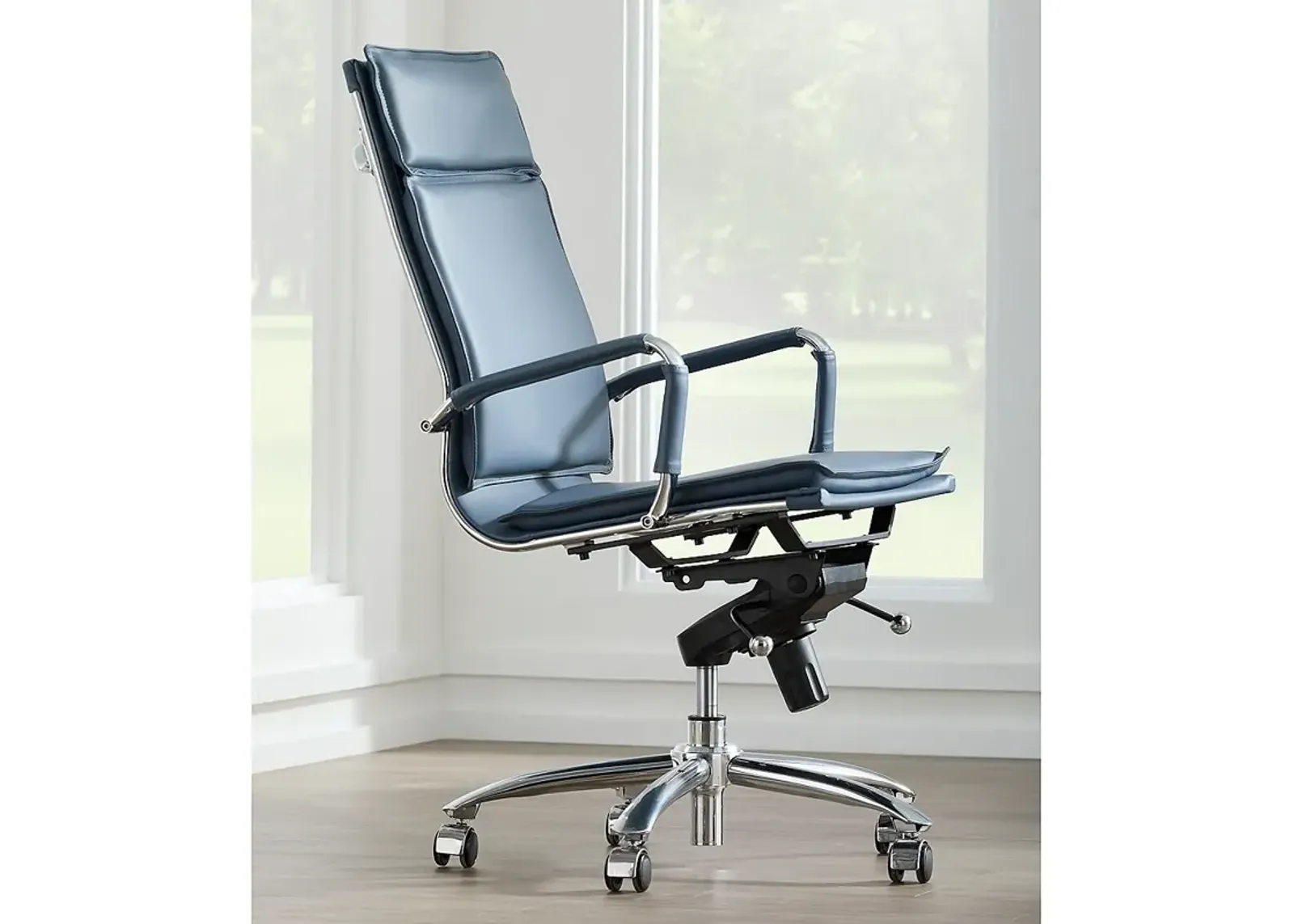 Gunar Pro Blue High Back Adjustable Swivel Office Chair