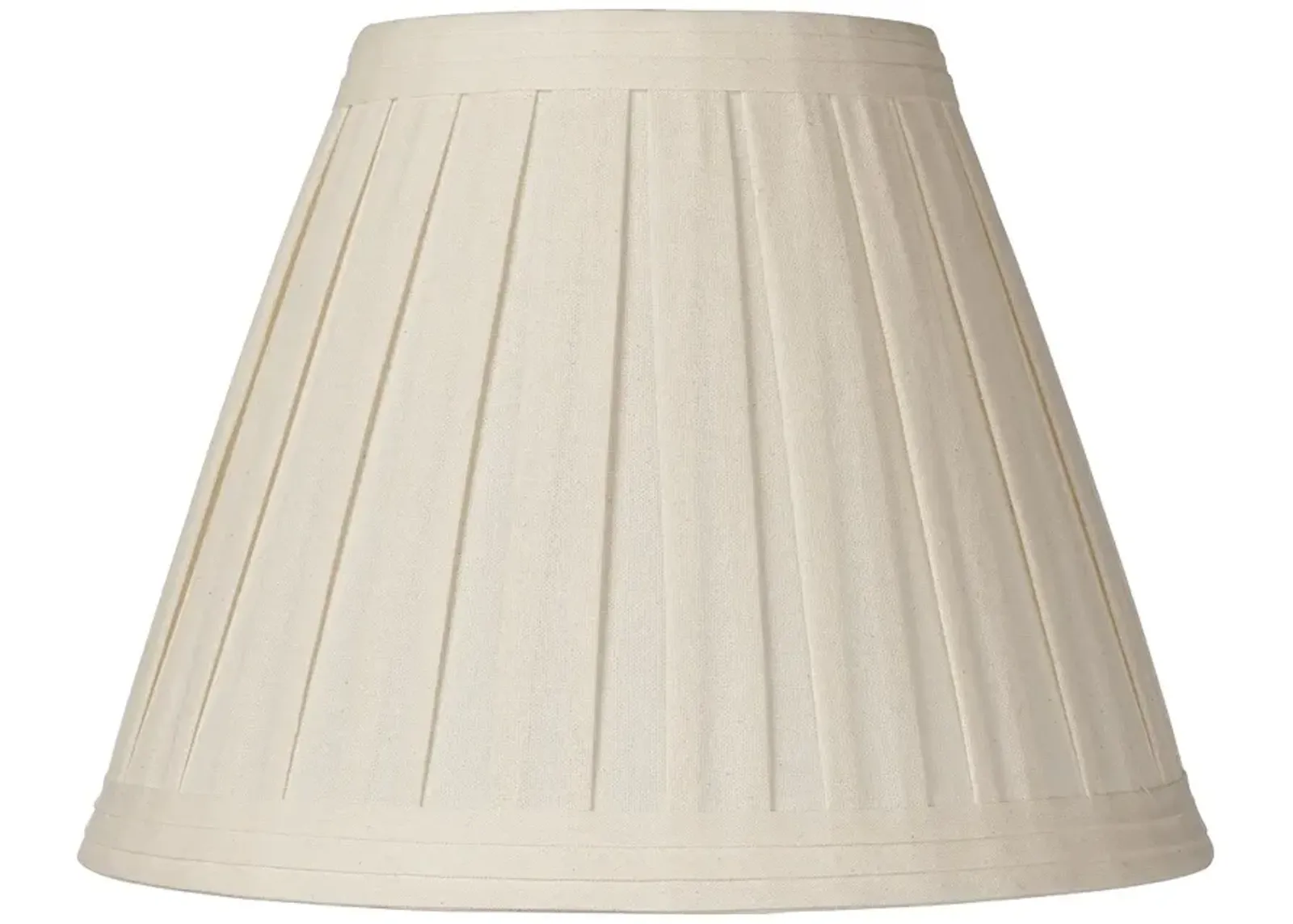 Springcrest Creme Linen Box Pleat Lamp Shade 7x14x11 (Spider)