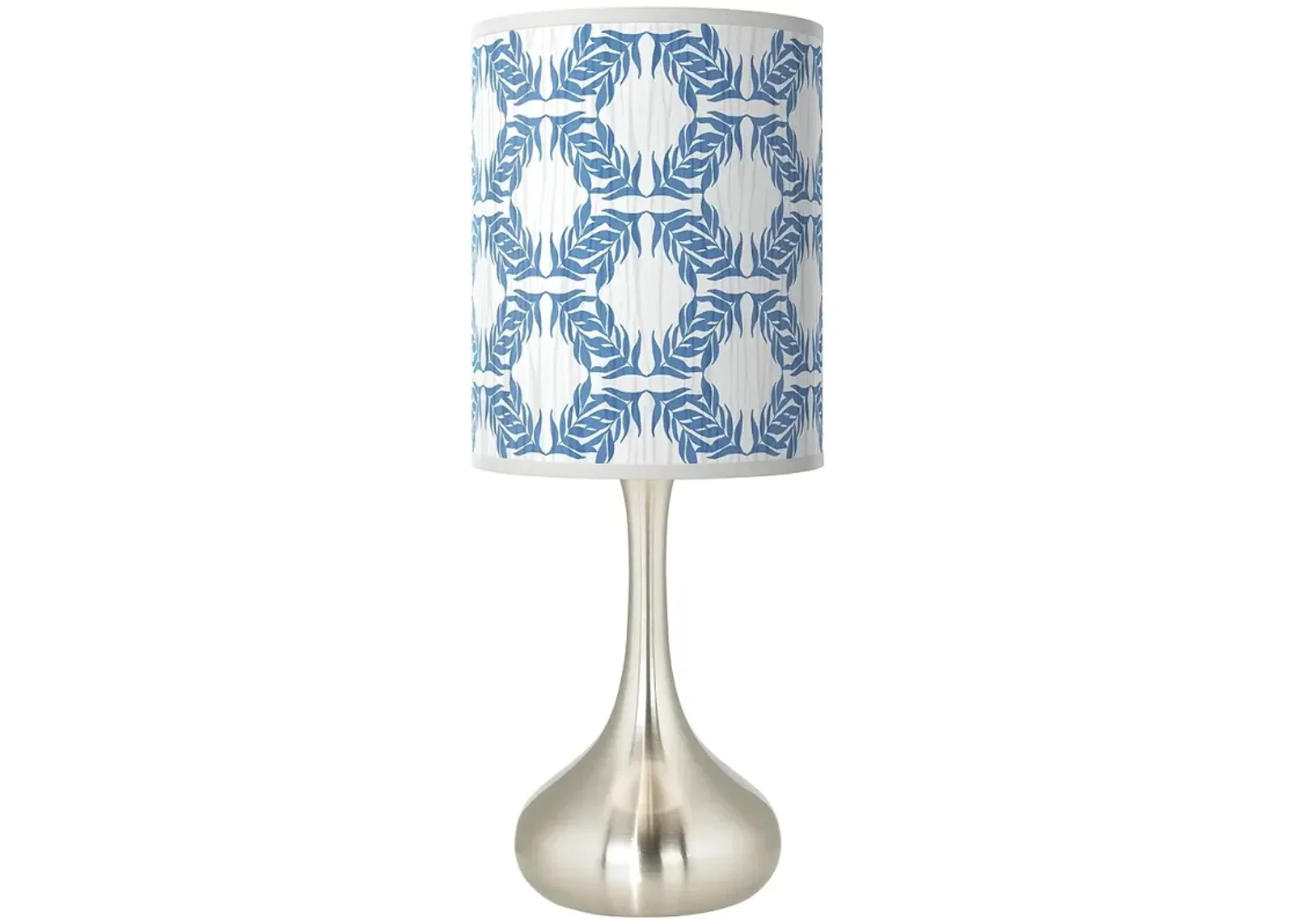 Giclee Glow Droplet 23 1/2" Modern Leaf Symmetry Table Lamp