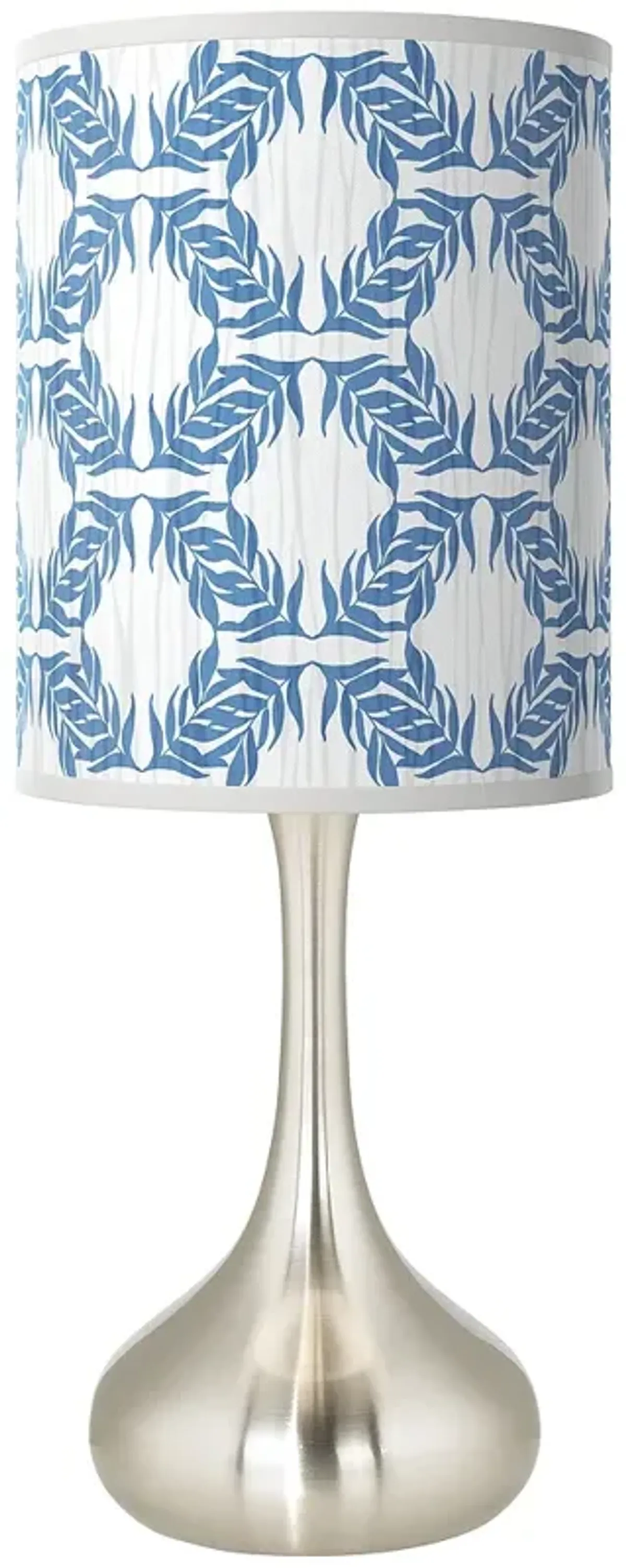 Giclee Glow Droplet 23 1/2" Modern Leaf Symmetry Table Lamp