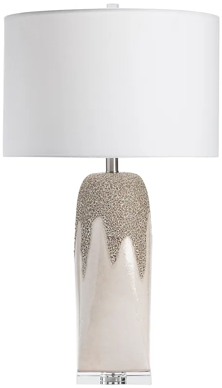 Crestview Collection Rhiannon Cream Ceramic Table Lamp