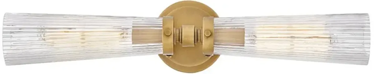 Hinkley Jude 24"W Heritage Brass 2-Light Vanity Bath Light