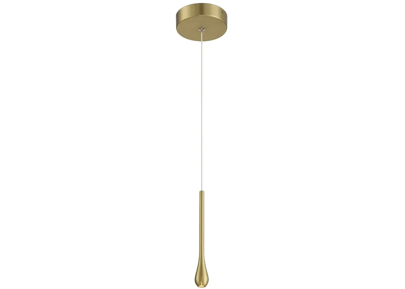 George Kovacs Pingo 1-Light LED Soft Brass Mini-Pendant