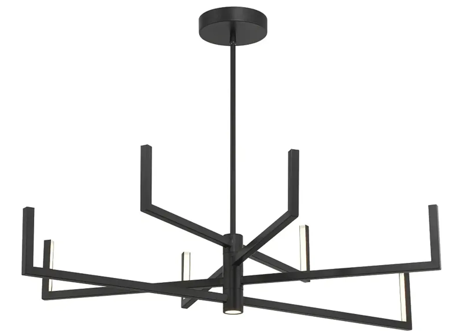 George Kovacs Articular 8-Light Black LED Chandelier