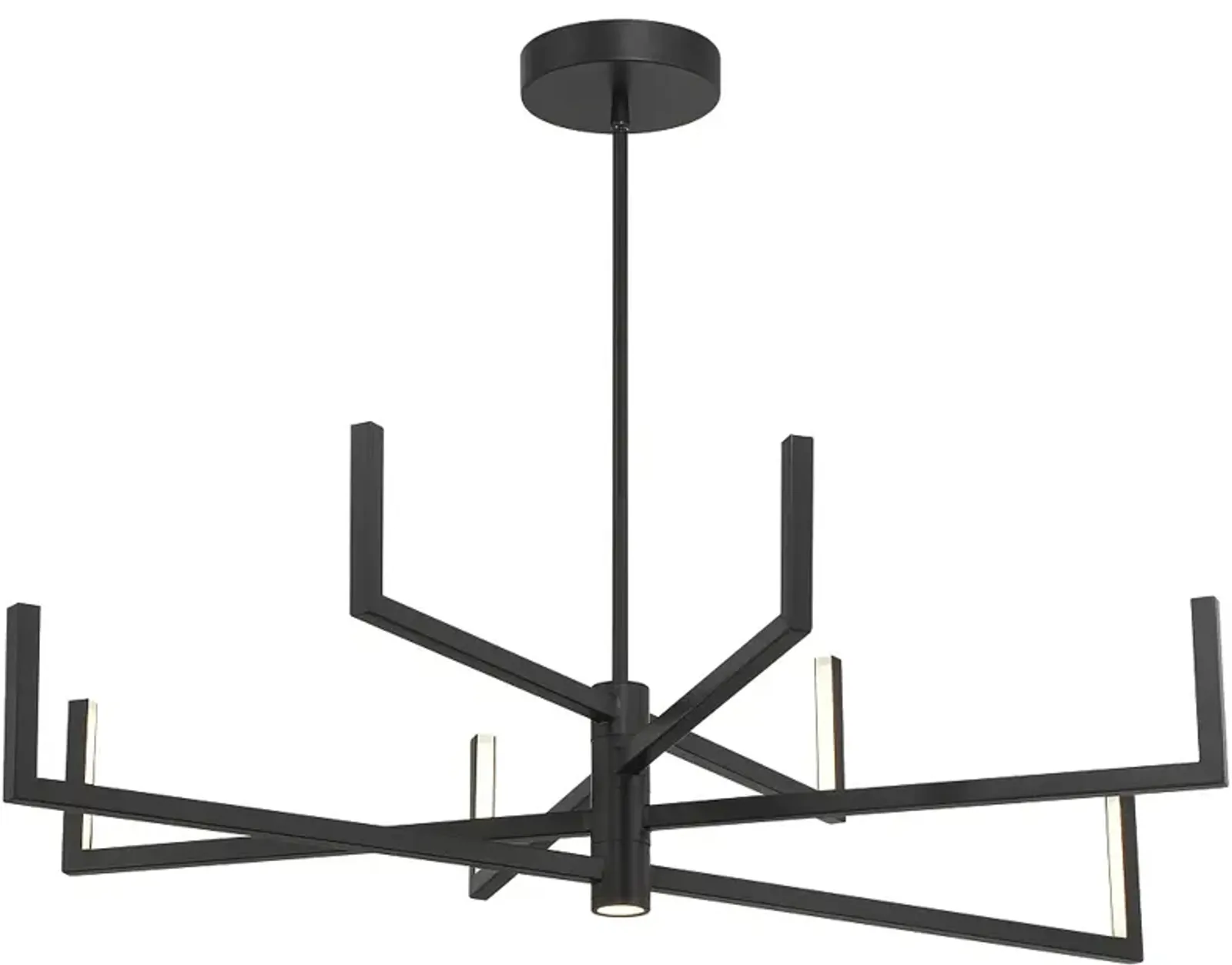 George Kovacs Articular 8-Light Black LED Chandelier