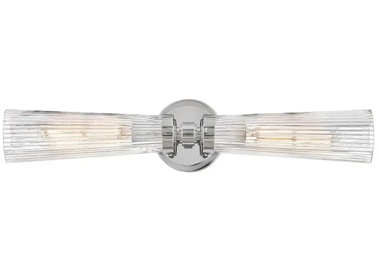 Hinkley Jude 24"W Polished Nickel 2-Light Vanity Bath Light