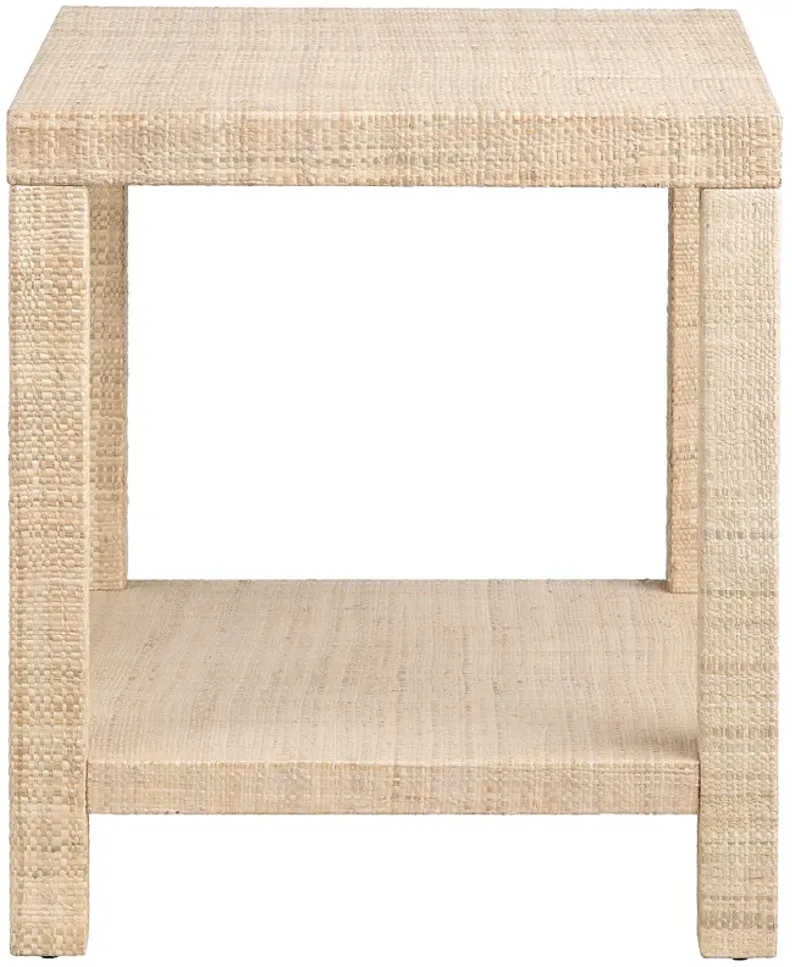 Crestview Collection Providence Raffia End Table