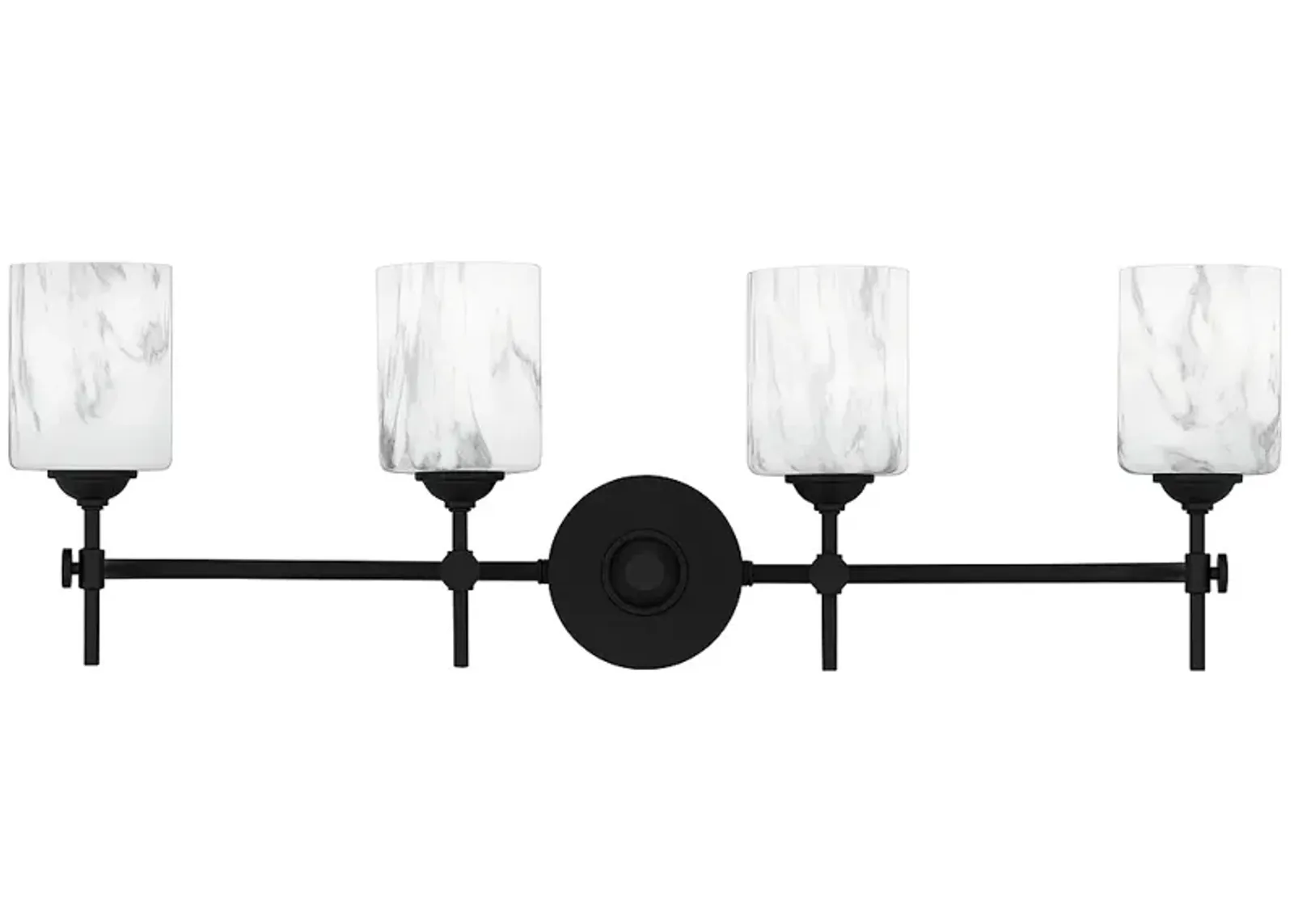 Aria 4-Light Matte Black Bath Light