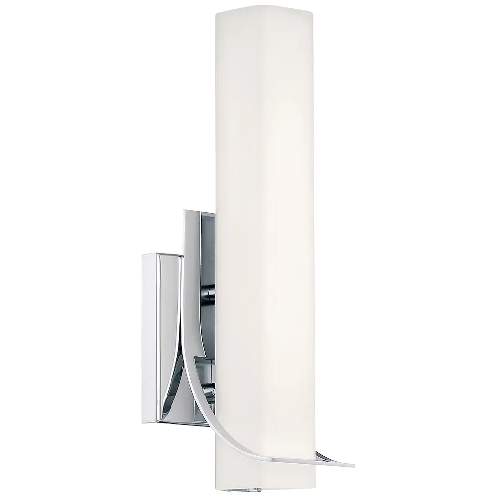 Blade 4.75-in H Chrome LED Wall Sconce