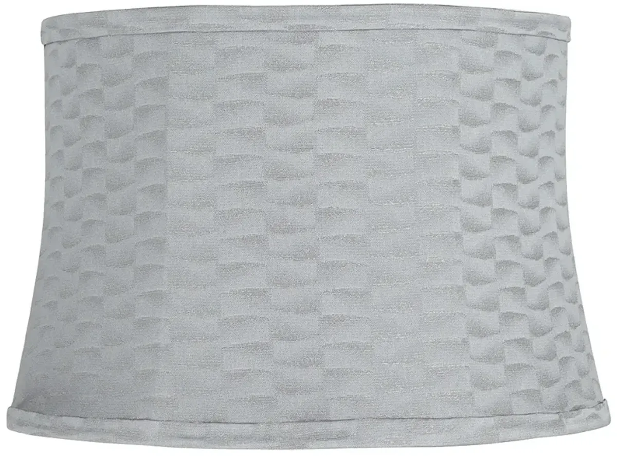 Springcrest Dyna Gray Softback Drum Lamp Shade 14x16x11 (Spider)