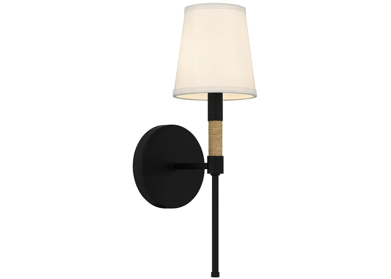 Bayside 1-Light Matte Black Wall Sconce