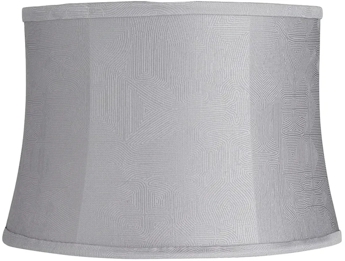 Masqat Gray Softback Drum Lamp Shade 14x16x11 (Spider)