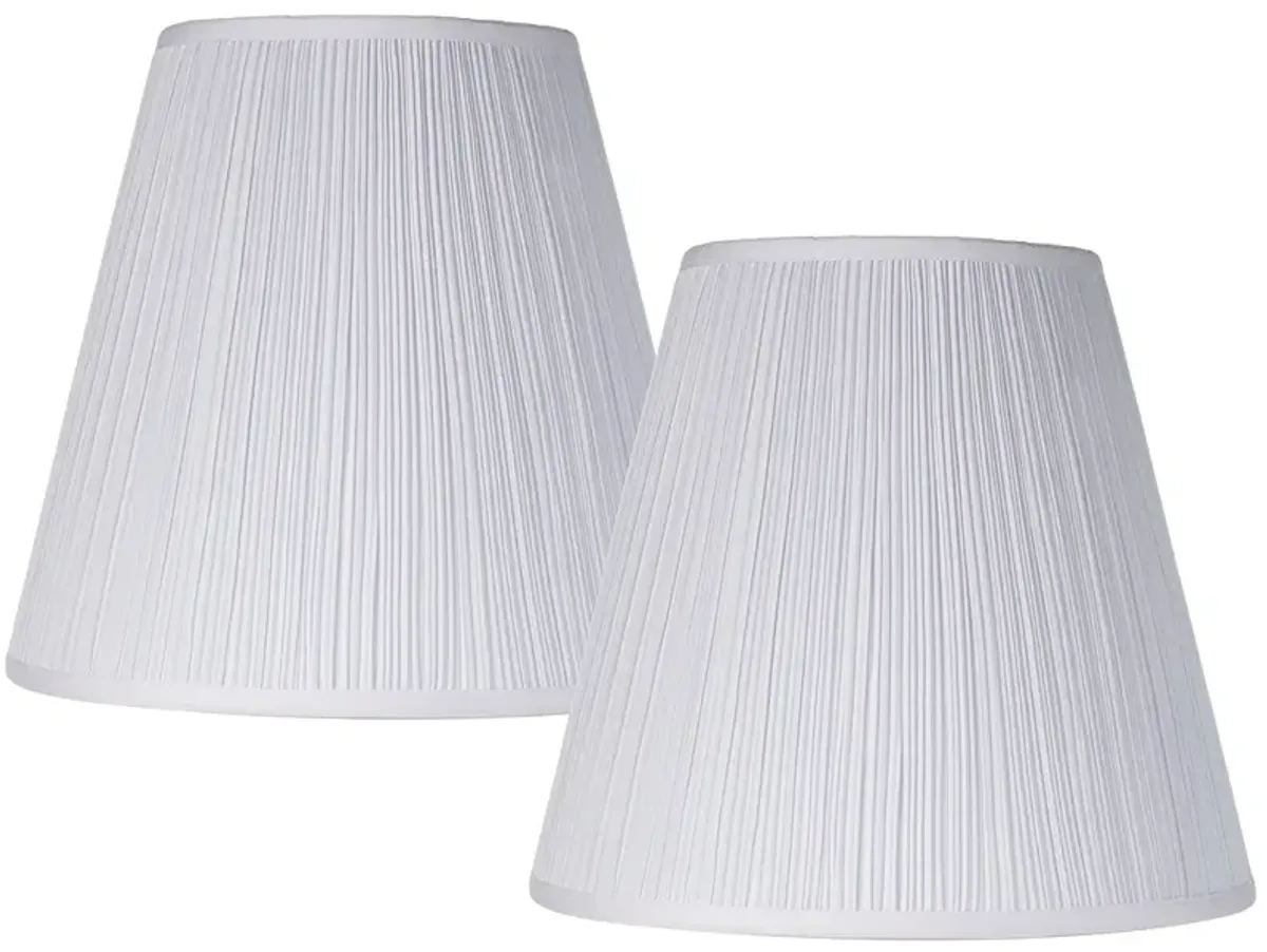 Springcrest Mushroom Pleated Shades 9x16x14.5 (Spider) Set of 2