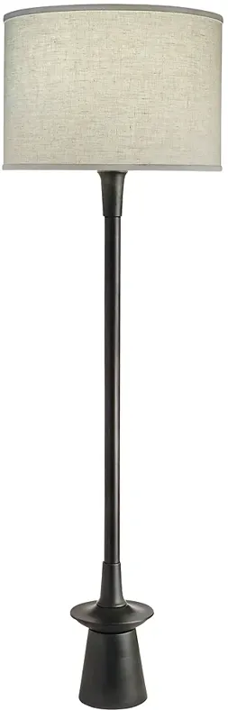 Stiffel Carson 63 1/2" Converse Charcoal Finish Modern Floor Lamp