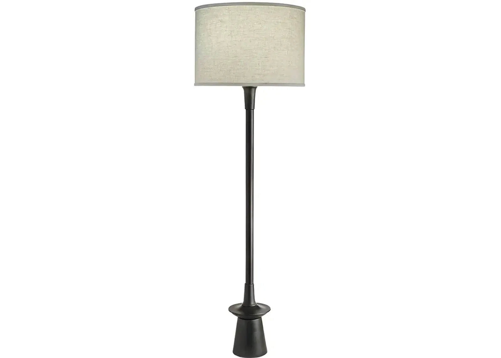 Stiffel Carson 63 1/2" Converse Charcoal Finish Modern Floor Lamp