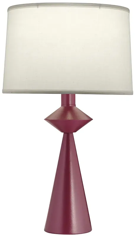 Stiffel Carson Converse 32" Modern Textured Burgundy Red Table Lamp