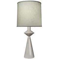 Carson Converse White Cone Table Lamp w/ Aberdeen Shade