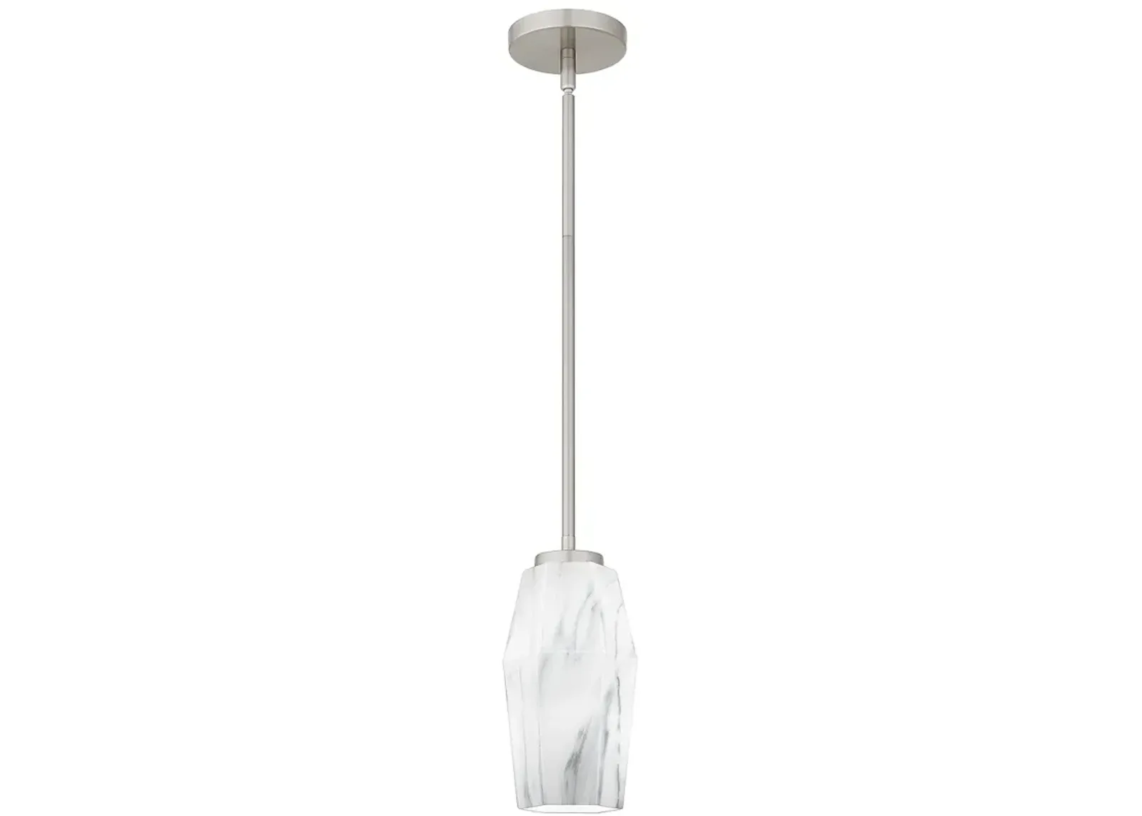 Fogel 1-Light Brushed Nickel Mini Pendant