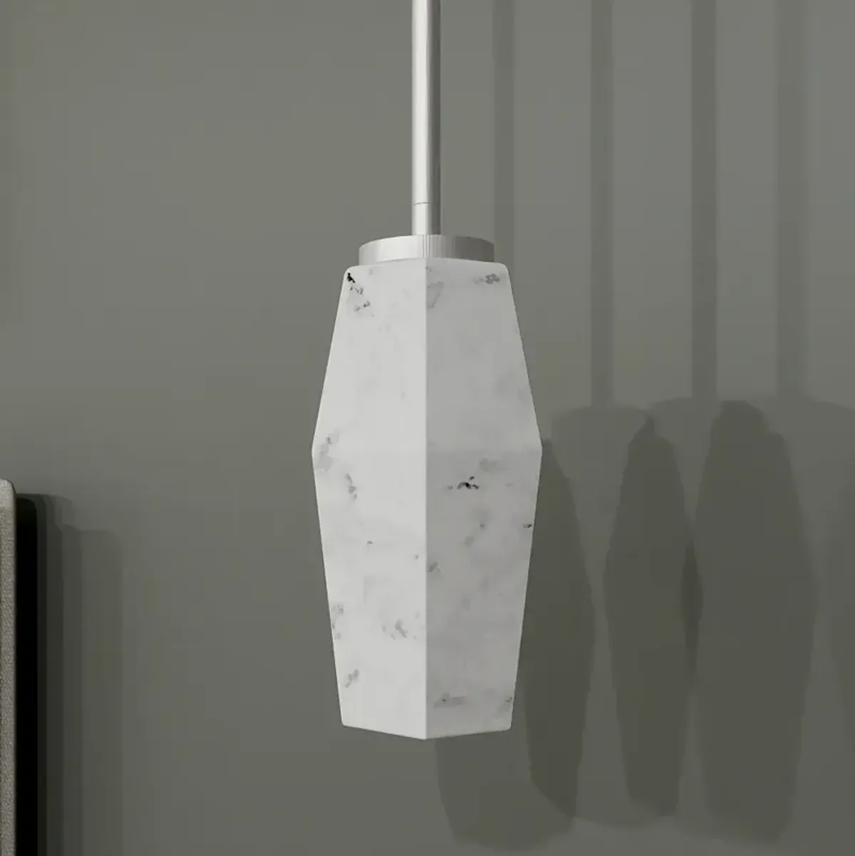 Fogel 1-Light Brushed Nickel Mini Pendant