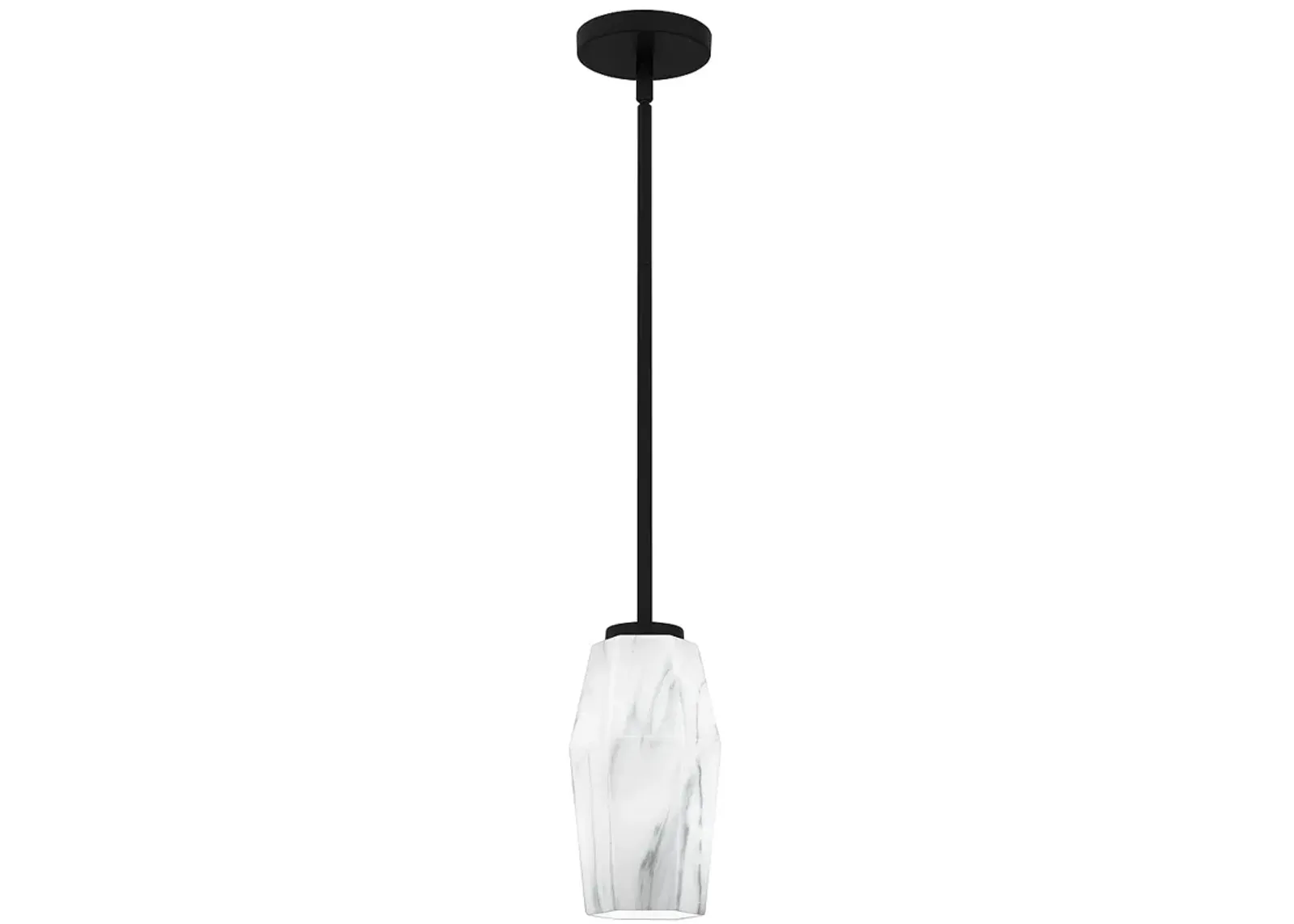 Fogel 1-Light Matte Black Mini Pendant