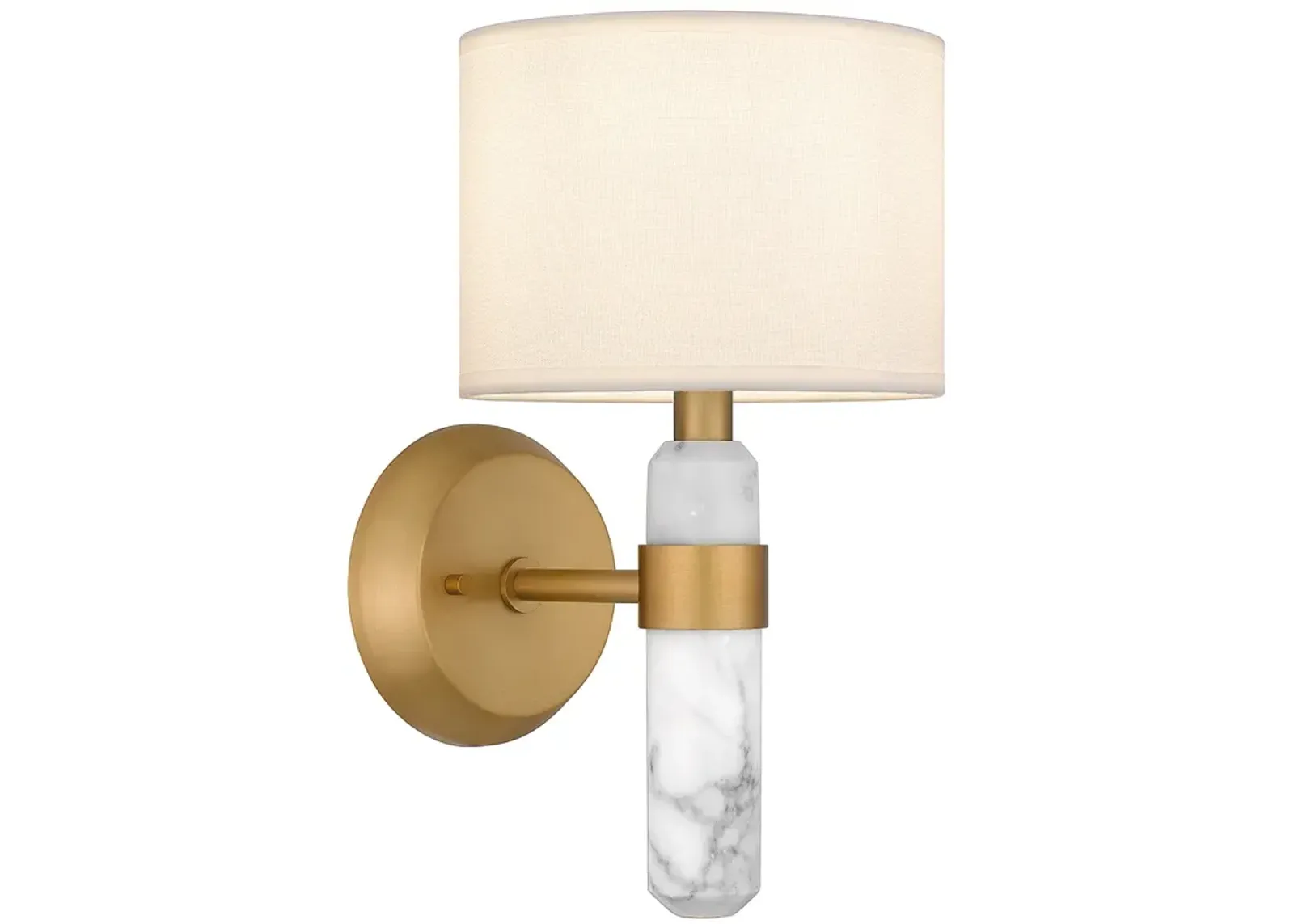 Kimberly 1-Light Brushed Weathered Brass Wall Sconce