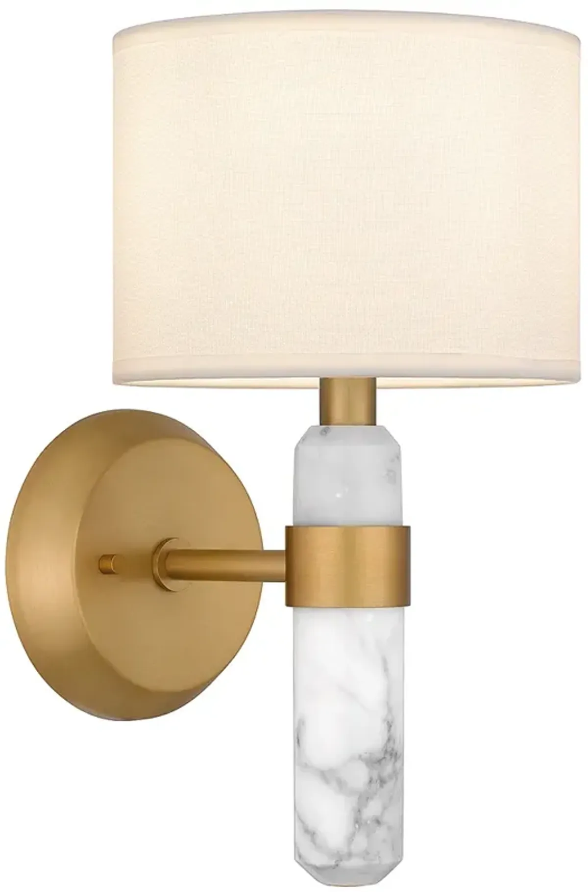 Kimberly 1-Light Brushed Weathered Brass Wall Sconce