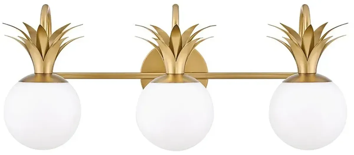 Hinkley Palma 24" Wide Brass Finish Pineapple Bath Light