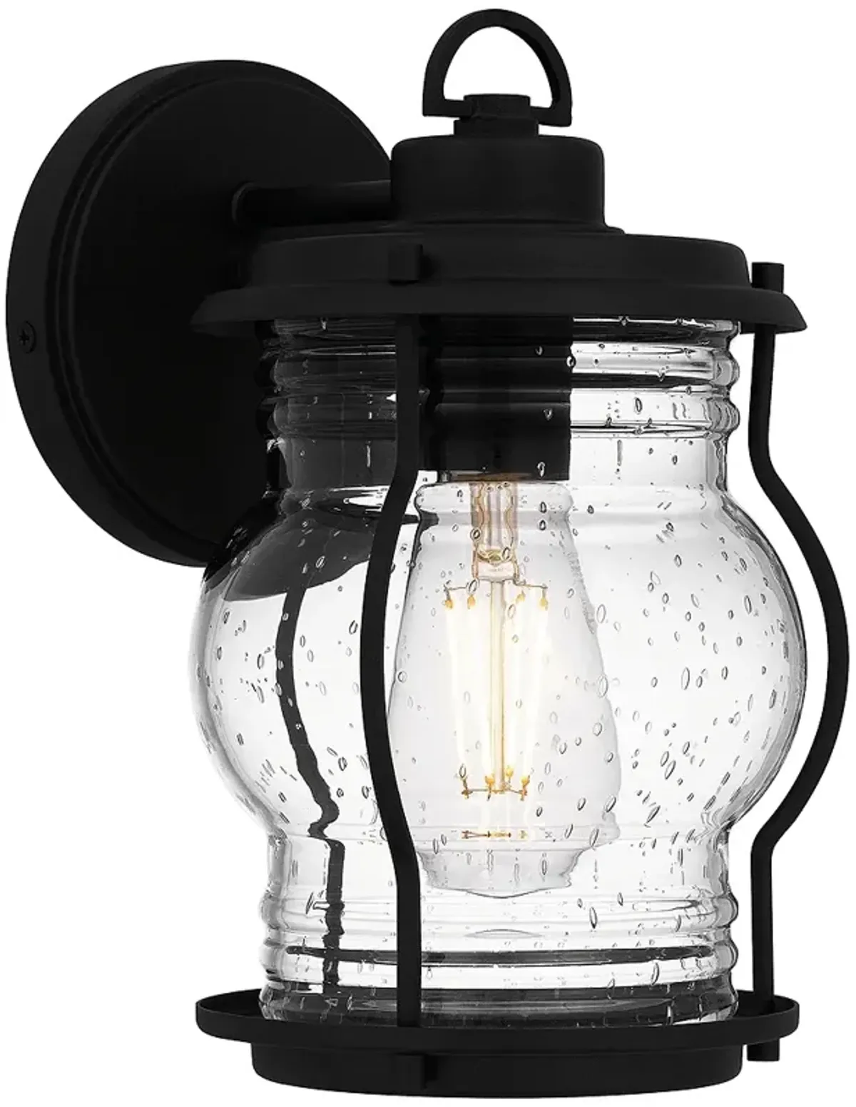 Luther 1-Light Earth Black Outdoor Wall Lantern