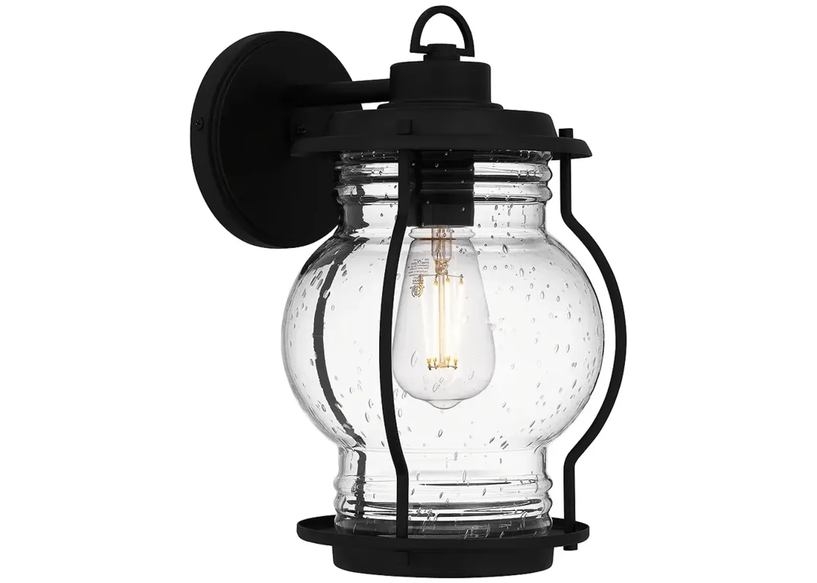 Luther 1-Light Earth Black Outdoor Wall Lantern