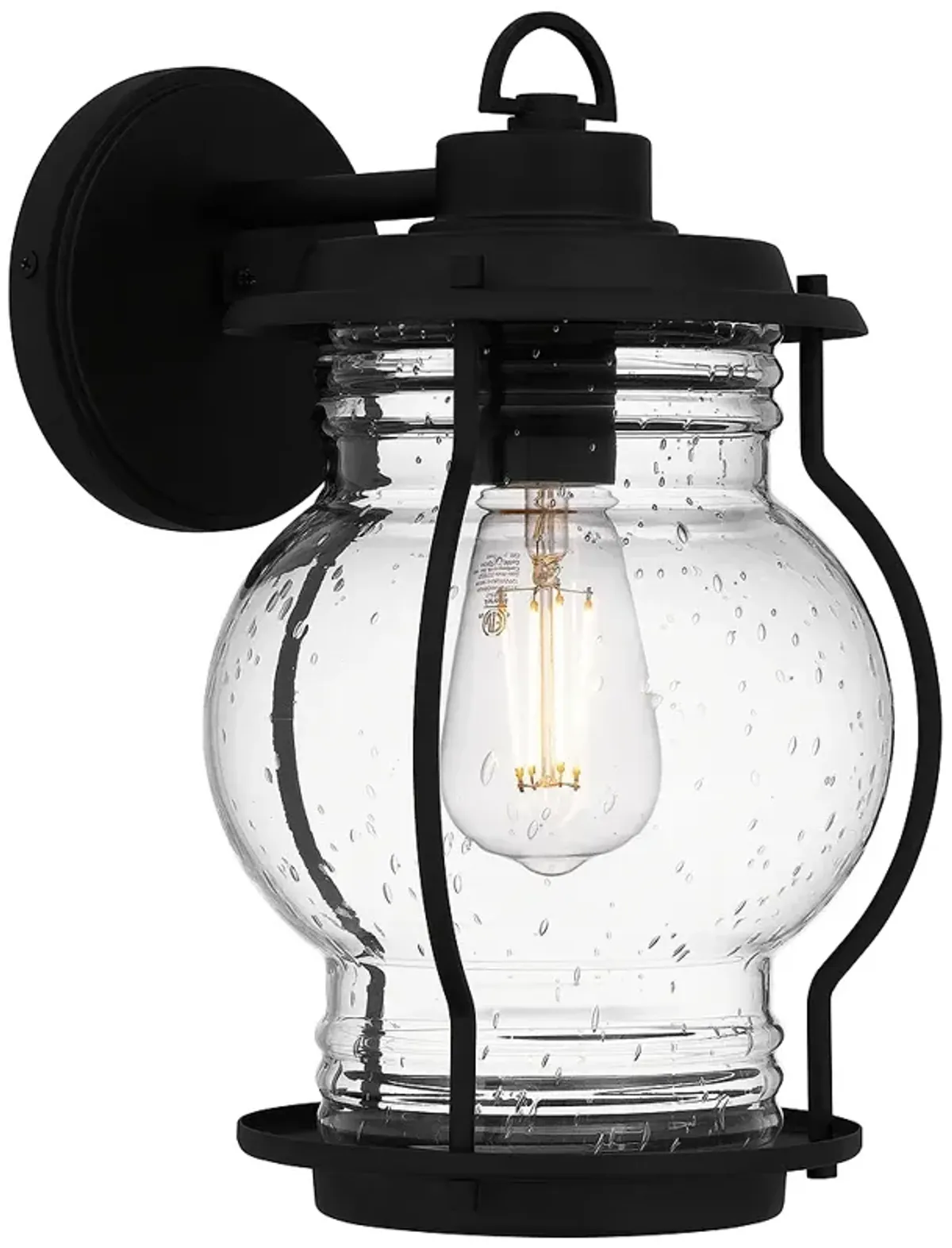 Luther 1-Light Earth Black Outdoor Wall Lantern